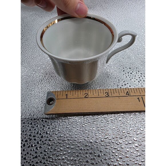 Wawel 56 Gold Rimmed Porcelain Teacup & Saucer Set - Picture 2 of 11